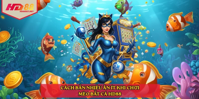 Cách bắn nhiều ăn ít khi chơi mèo bắt cá HD88 