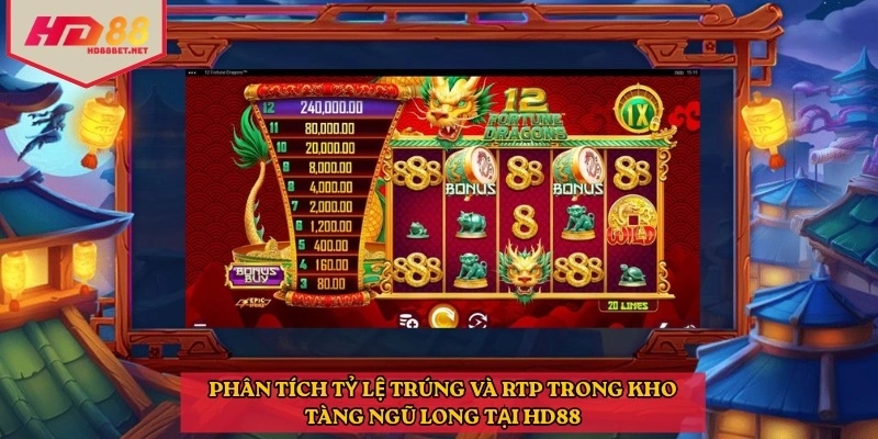Phân tích tỷ lệ trúng và RTP trong Kho tàng ngũ long tại HD88