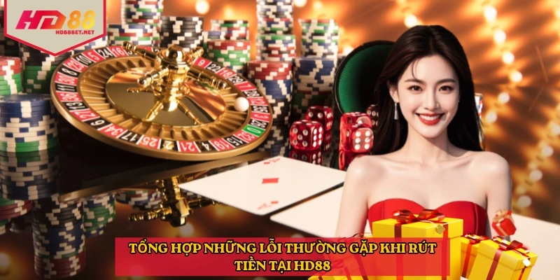 Tổng hợp những lỗi thường gặp khi rút tiền tại HD88